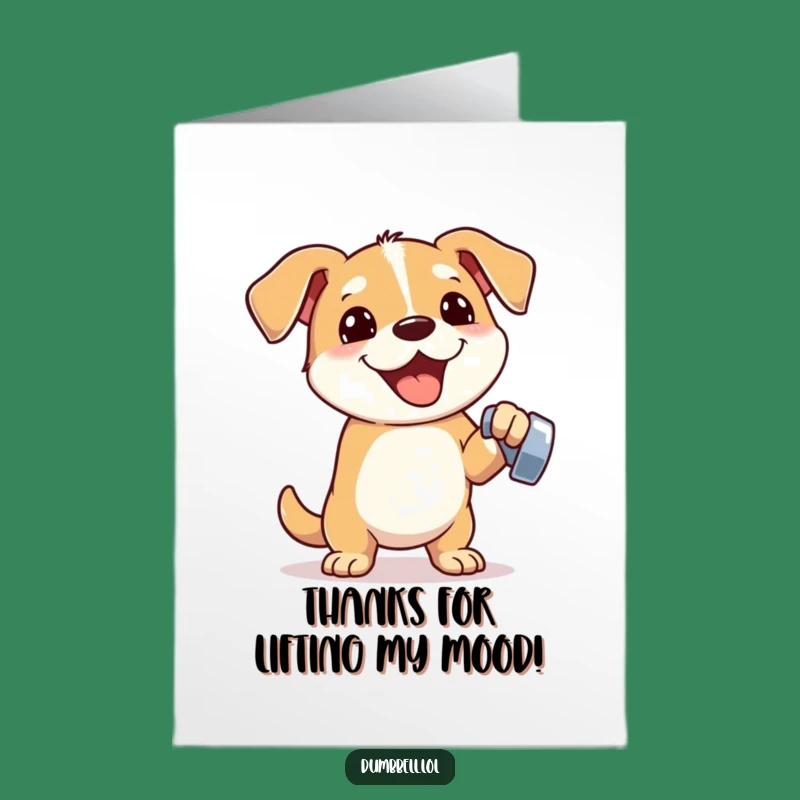 Free Printable Thank You Card: Fit Dog Lifts Thanks, Downloadable Gift